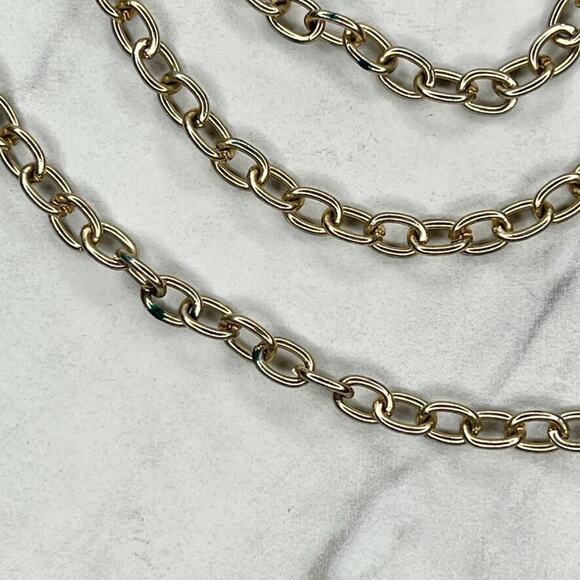 Gold Tone Simple Basic Chain Link Belt XS/Small (XS/S) ✨ - Picture 3 of 12
